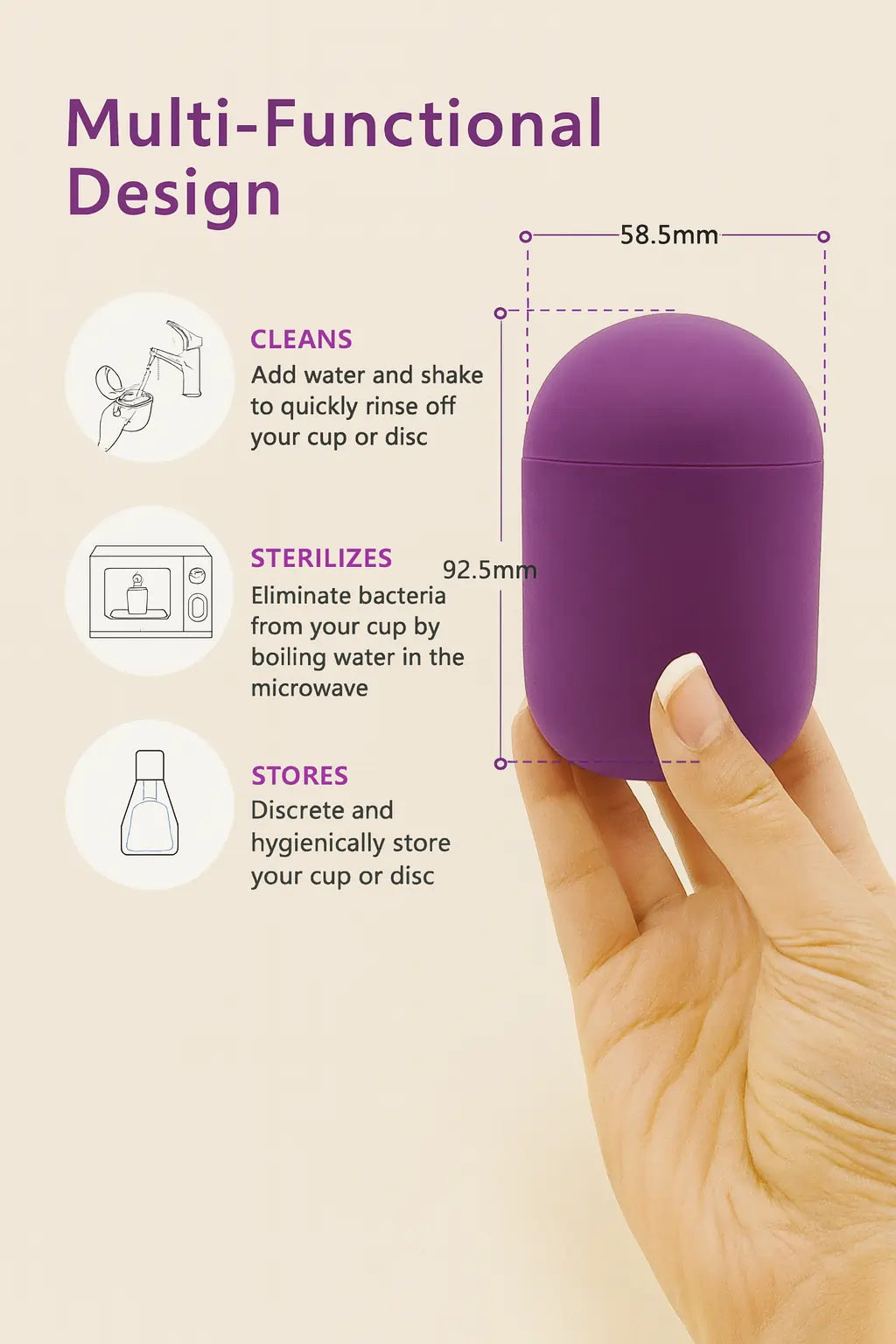 Feminy Menstrual Disc With Sterilizer