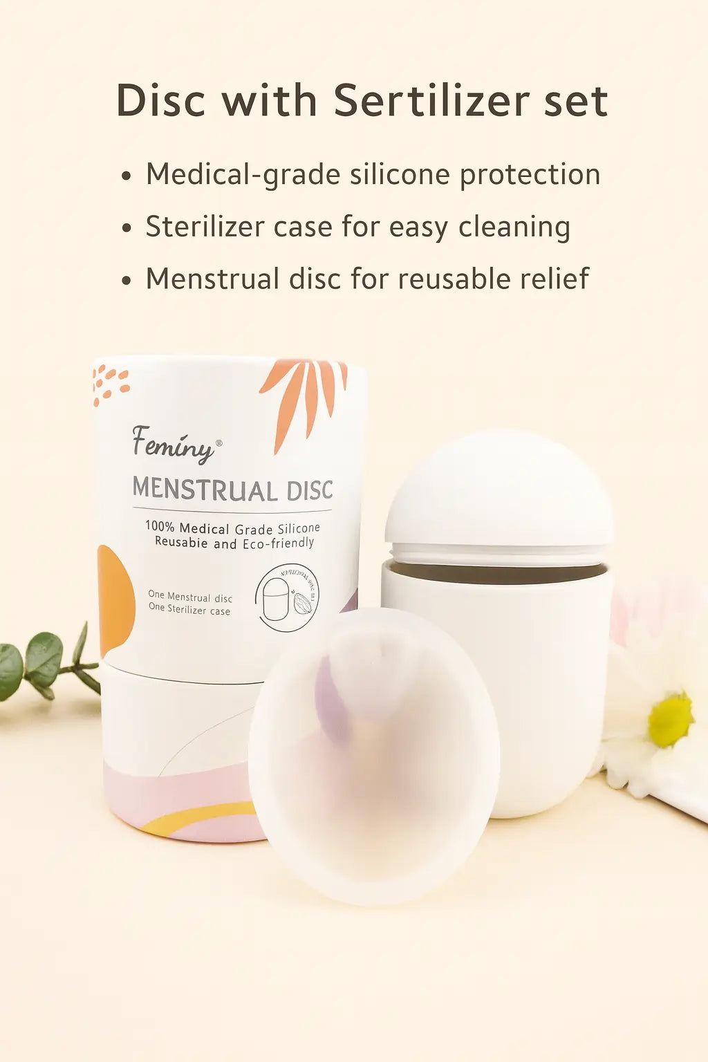 Feminy Menstrual Disc With Sterilizer